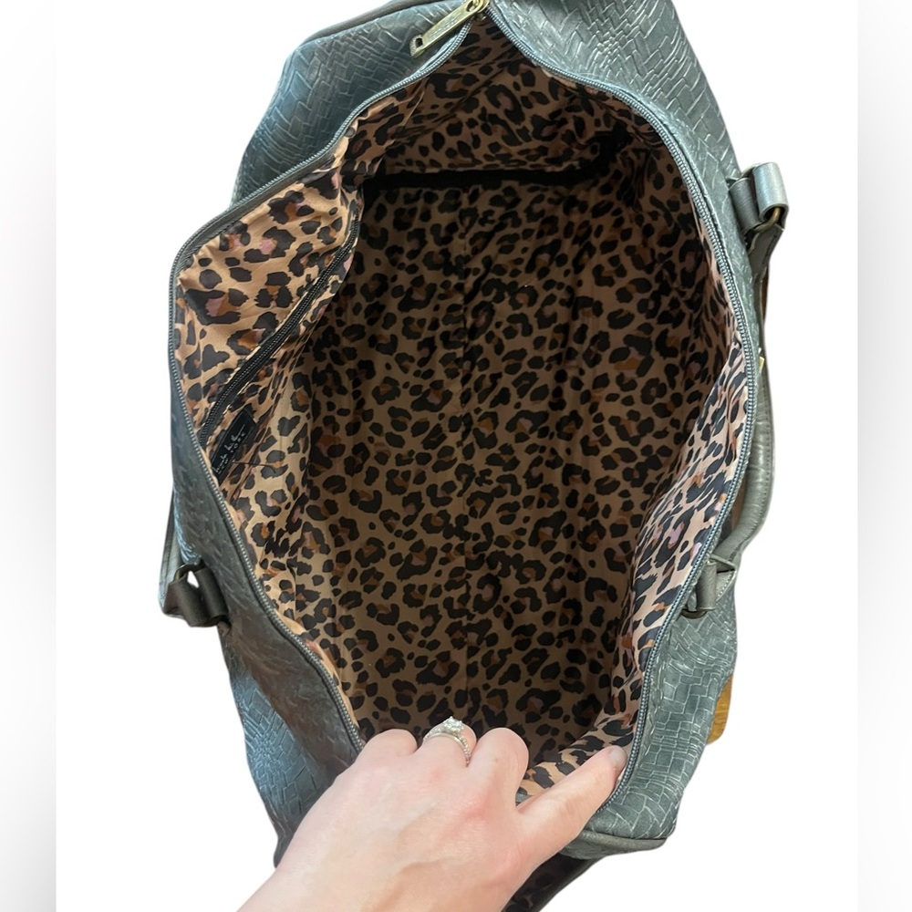 Nicole by Nicole Miller Black Woven Travel Weekender Bag - Picture 9 of 16